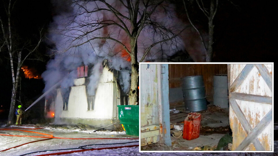 Dropper tekniske undersøkelser etter mistenkelig gårdsbrann