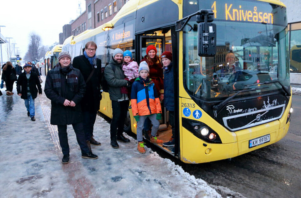 Flere drammensere valgte bussen i 2018
