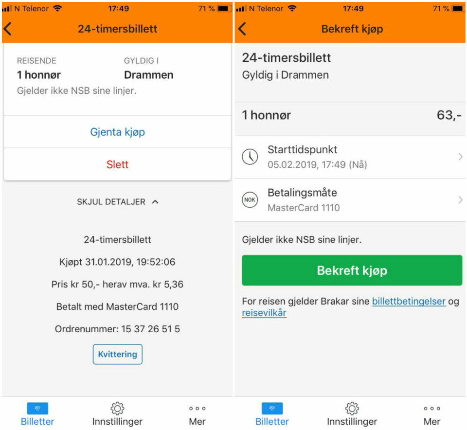 Fikk sjokk da Brakar økte prisen på honnørbilletten