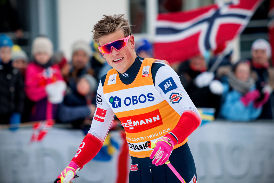 KLÆBO-FEBER: Klæbo returnerer til Drammen for å sikre seg flere medaljer.