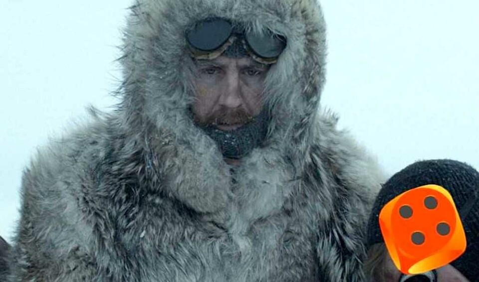 SYDPOLEN: En preget Roald Amundsen (Pål Sverre Hagen) på vei mot Sydpolen.