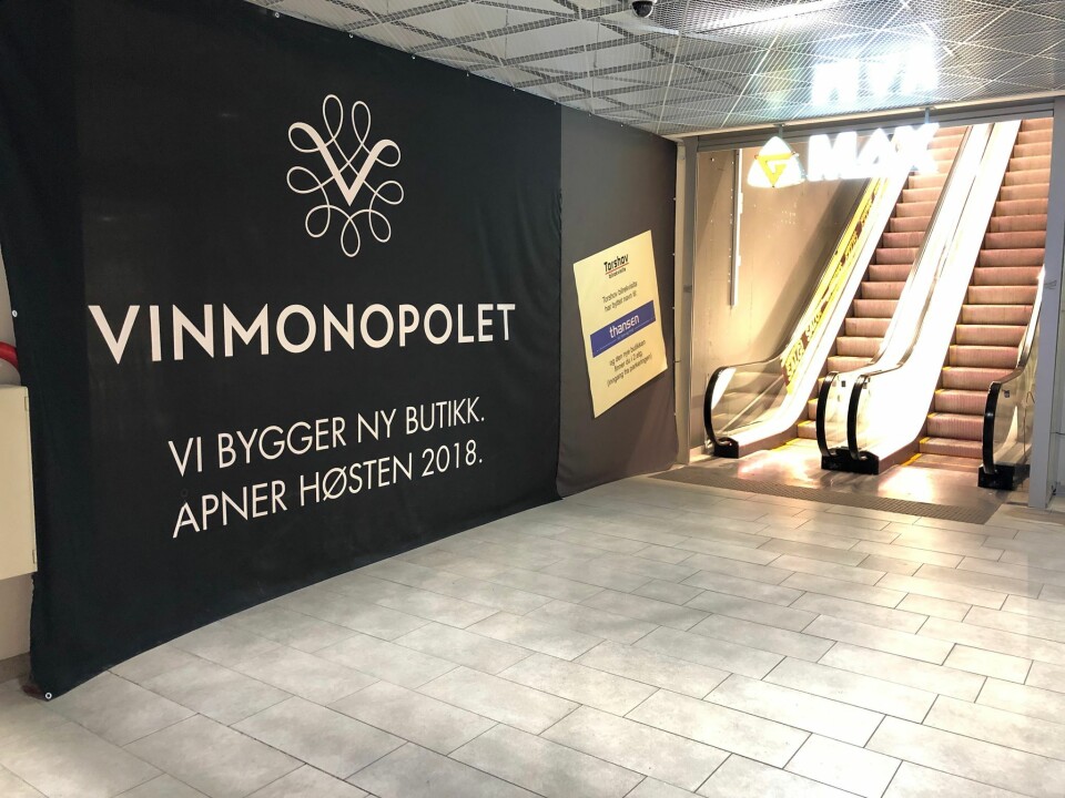 2018: Vinmonopolet gikk hardt ut med markedsføringen av den nye butikken som skulle åpne i fjor høst. (FOTO: ALEXANDER JANSEN / DRM24)