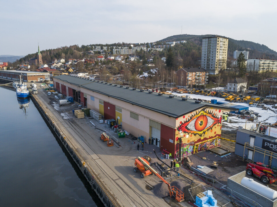 Her i skur 3 og Skur 4 på Tangenkaia er Haandbryggeriets nye hjem.
