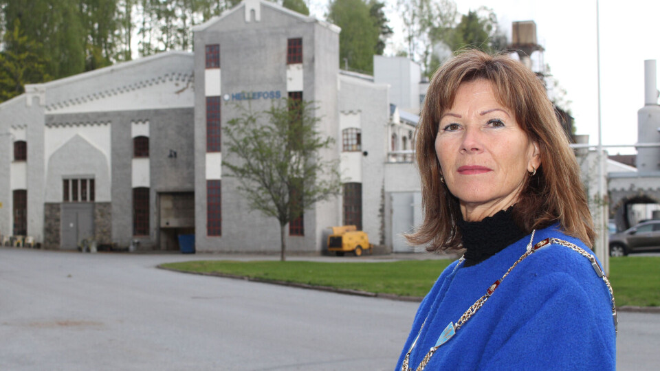 Ordfører Ann Sire Fjerdingstad er bekymret for fremtiden til Hellefoss Paper om Miljøverndepartementet ikke reduserer rensekravene som direktoratet har satt.
