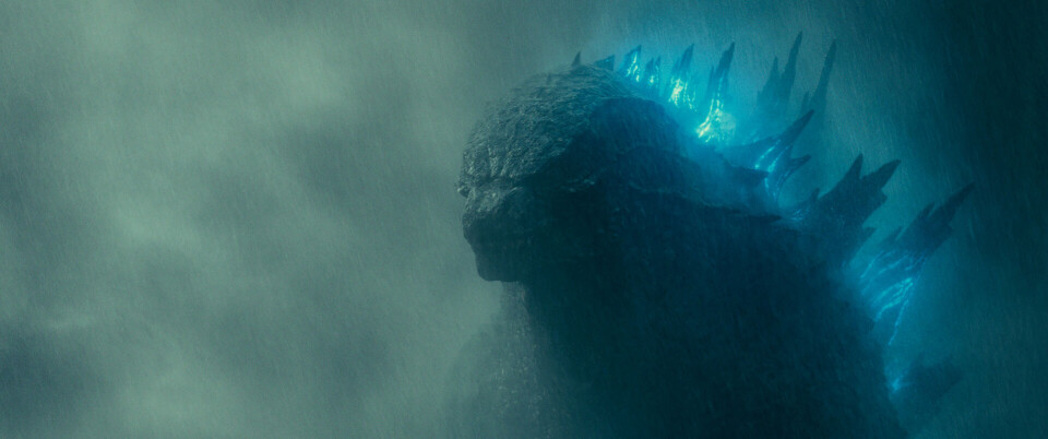 KAMPMODUS: Godzilla putter på sitt sinte uttrykk
