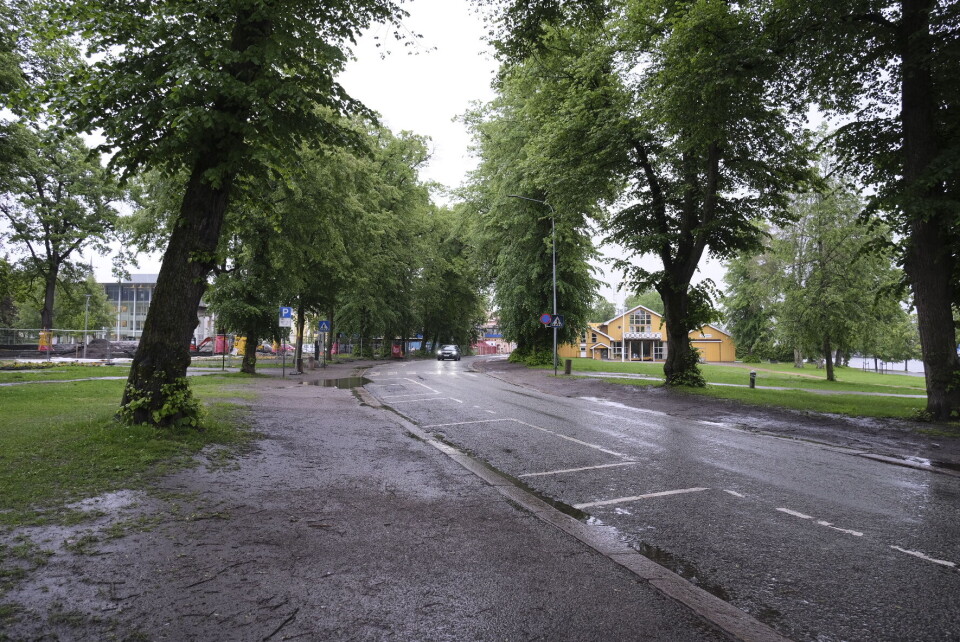 ØVRE STORGATE: Denne delen av Øvre Storgate mellom krysset Øvre Strandgate og Park blir stengt.