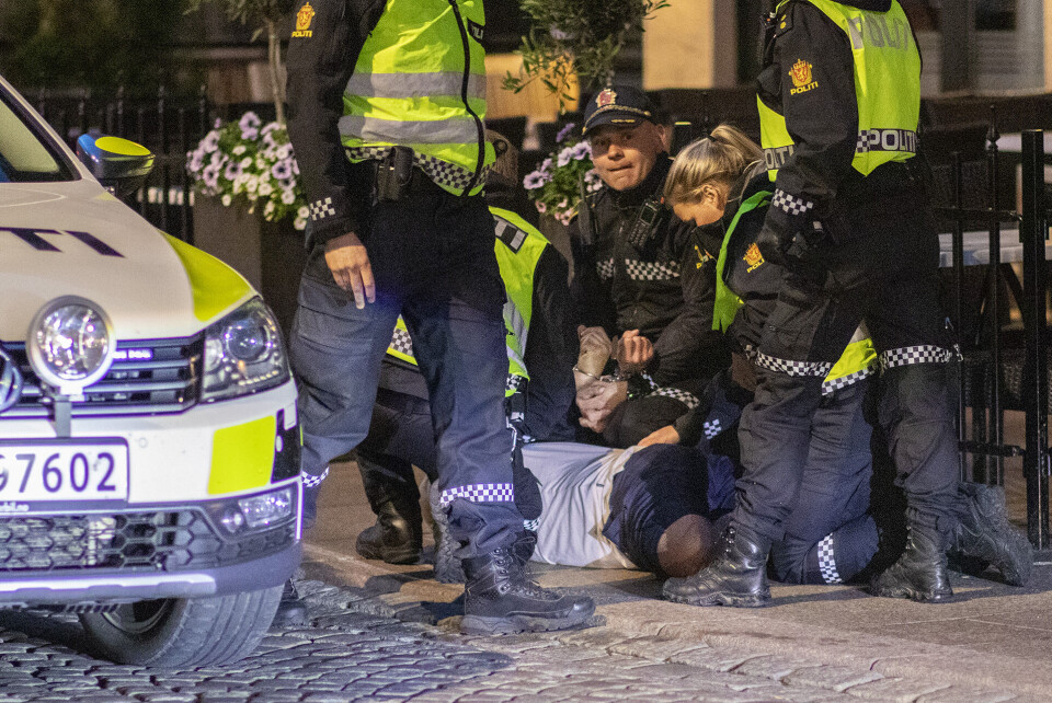 Mannen kan vente seg en anmeldelse og et forelegg for ordensforstyrrelse etter tumultene han forårsaket.