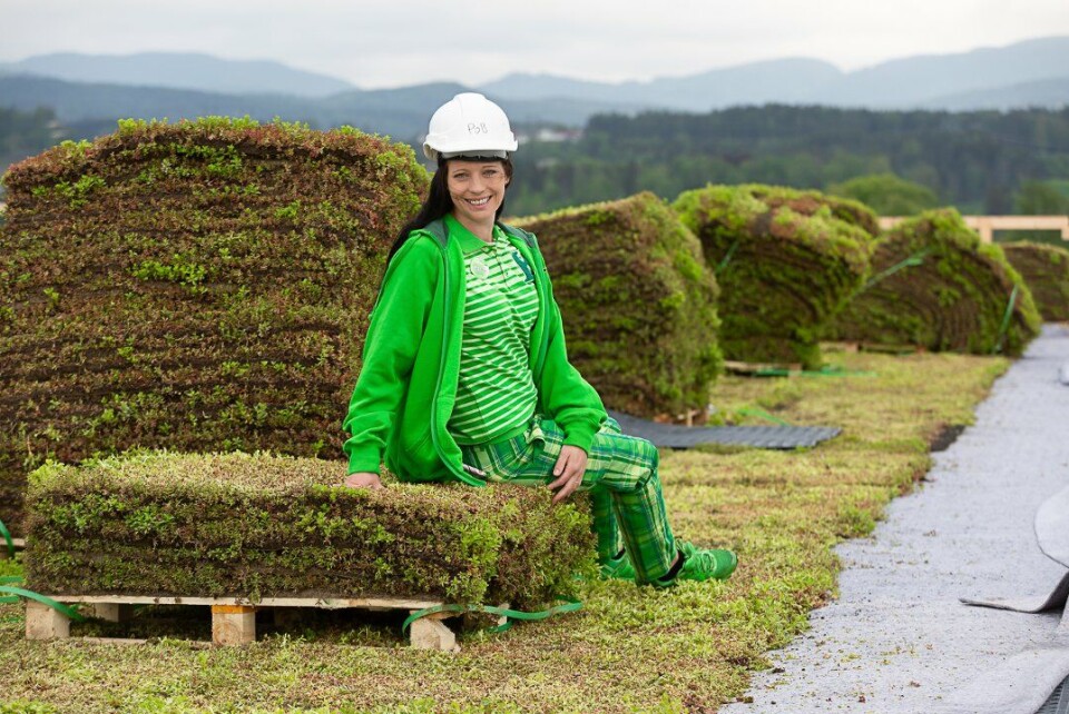 32 år gamle Lill-Cathrin Karslen blir sjef for den nye Kiwi-butikken på Lerberg. Hun får ansvaret for 30 ansatte. (Foto: Godt Sagt)