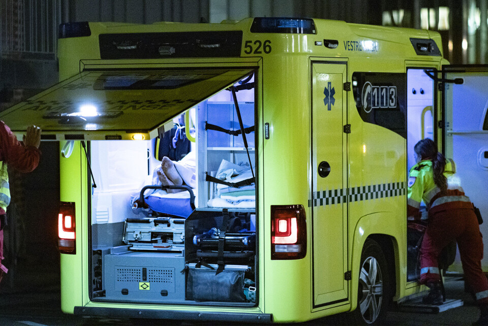 Det var også en vekter som hadde fått i seg noe røyk, og ble sjekket av ambulanse på stedet.