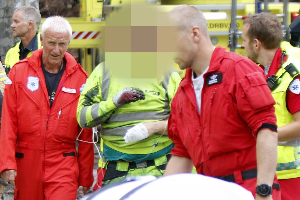 Mistet fingeren etter kran-drama 25 meter over bakken