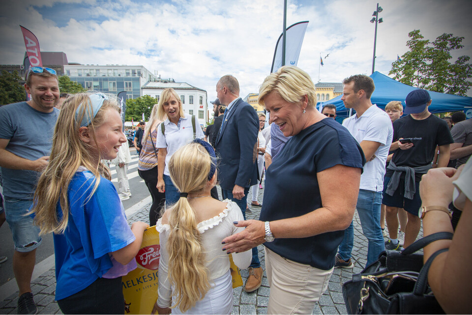 Bom-blid finansminister på Elvefestival-visitt