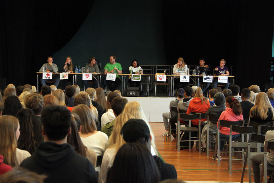 Skoledebatt med alle ingredienser på Eiker VGS