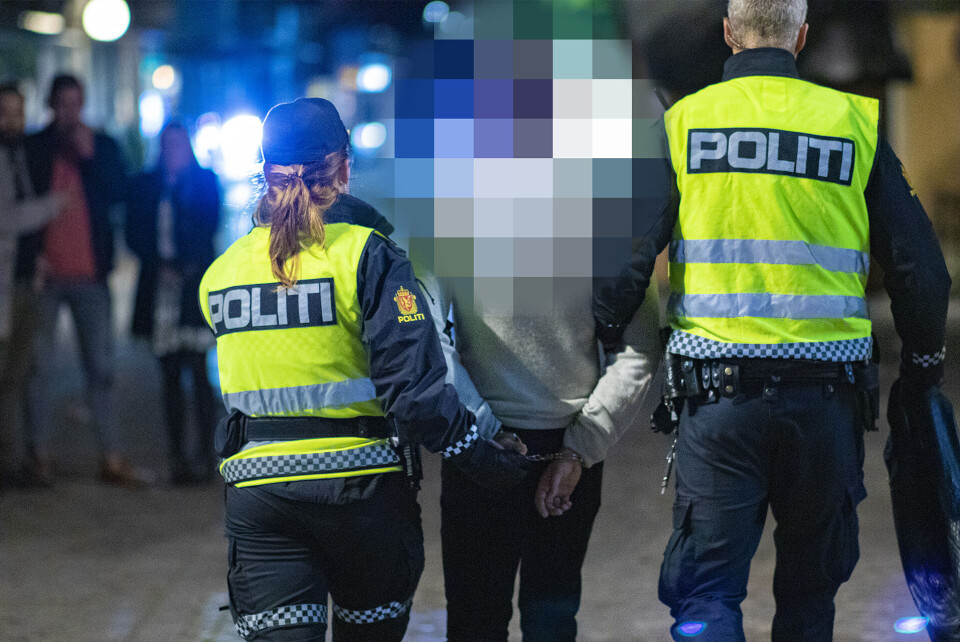 I JERN: Denne forsøkte å stikke fra politiet, men ble innhentet etter en løpetur. Han skal ha vist fram falsk legitimasjon ved et utested.