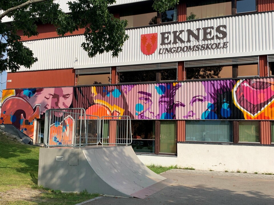 BLIKKFANG: Ikke alle skolebygninger har en like kul fasade.