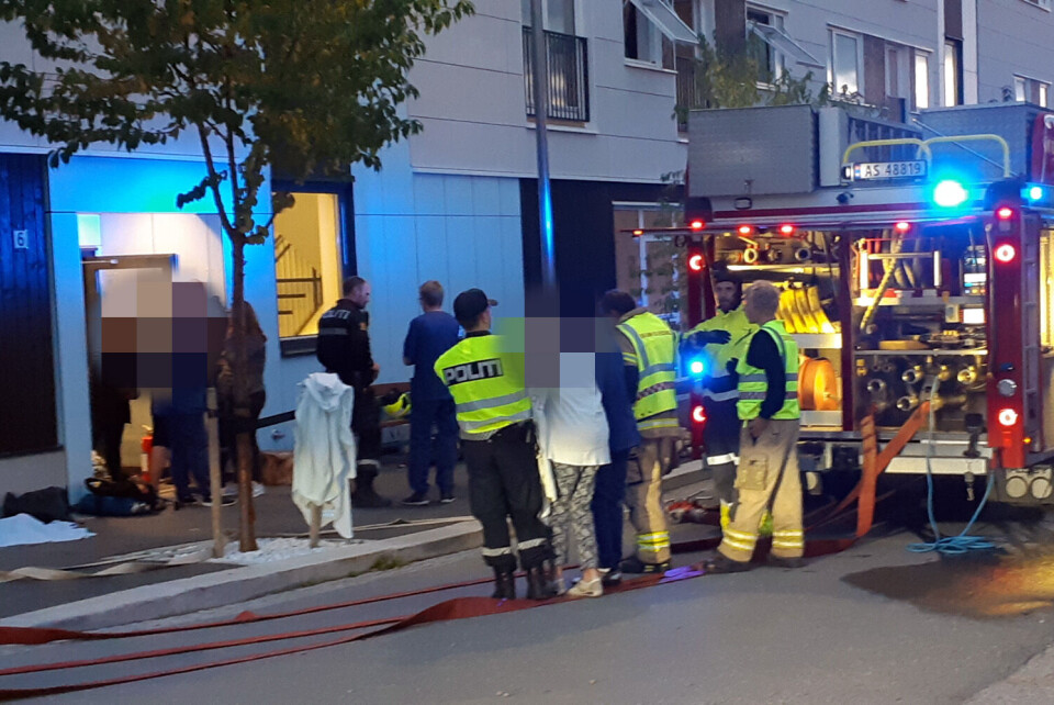 SKADD: Flere personer skal ha pådratt seg skader og tas hånd av ambulansepersonell.