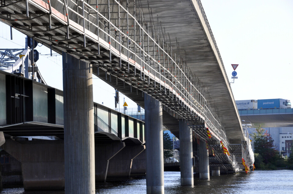 UTBEDRES: Omfattende betongrehabilitering er i gang.