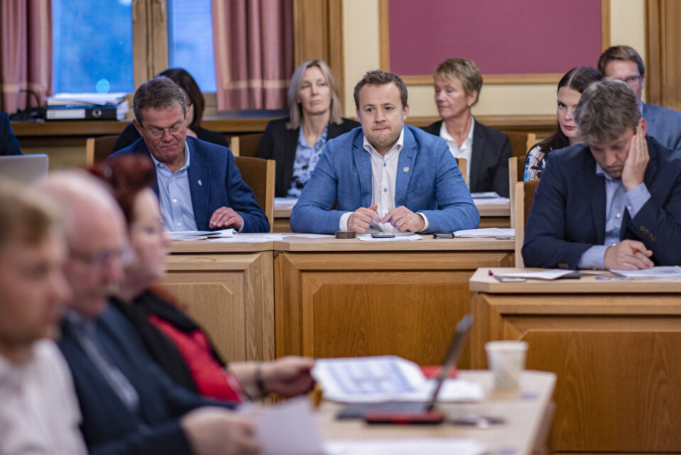 KAMPKLAR: Lavrans Kierulf og Frp-benken gleder seg til å ta fatt på ny bystyreperiode, og ser mange svakheter i den rødgrønne flertallskonstellasjonen.