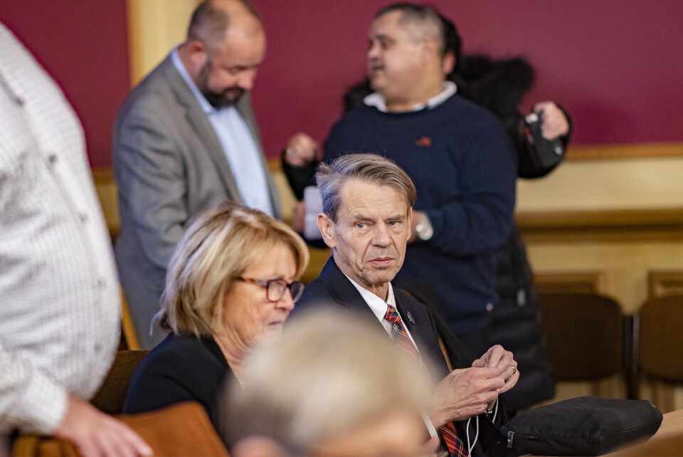 ISFRONT: Harald Wessel Berg og Randi Eng (foran) er fortsatt ikke på talefot med Anders Lunde (bak). Enn så lenge ser det ut til at Robin Brekke Voss er budbringer mellom partene. (FOTO: ALEXANDER JANSEN / DRM24)