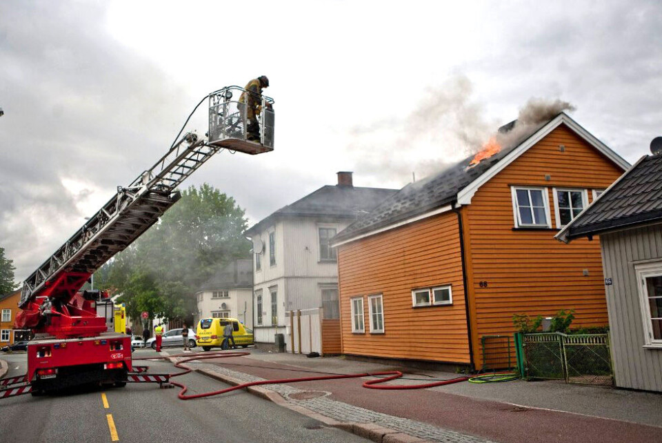 2011: Her fra forrige gang det brant. (ARKIVFOTO: JOAKIM FJELDLI / DRM24)
