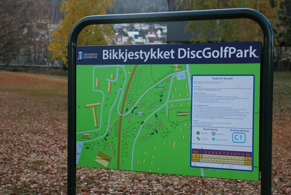Hekta på frisbee-golf