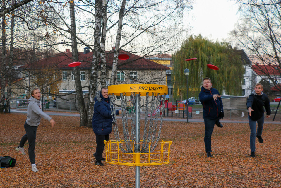 Hekta på frisbee-golf