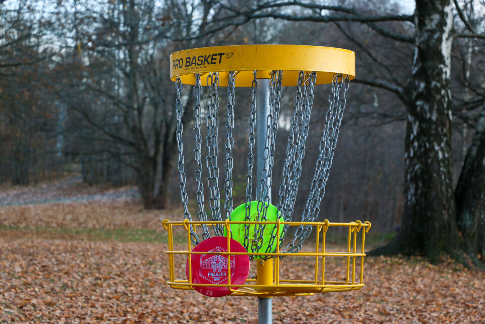 Bikkjestykket DiscGolfPark har tolv kurver og en lengde på totalt 637 meter.