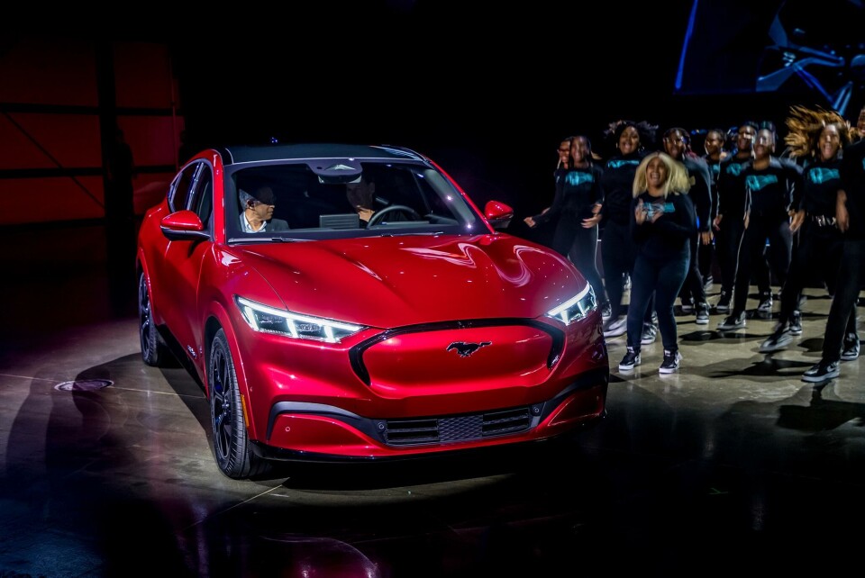 STOR STÅHEI: Her fra lanseringen av Mustang-SUV-en.