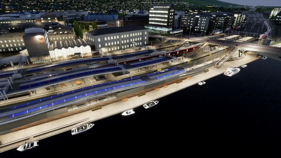 Se bildene: Slik blir nye Drammen stasjon