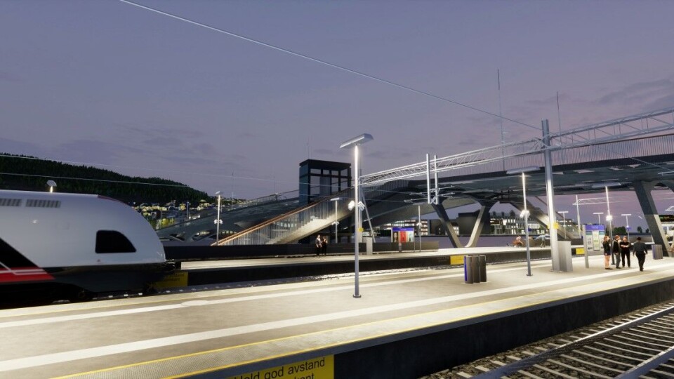 Se bildene: Slik blir nye Drammen stasjon