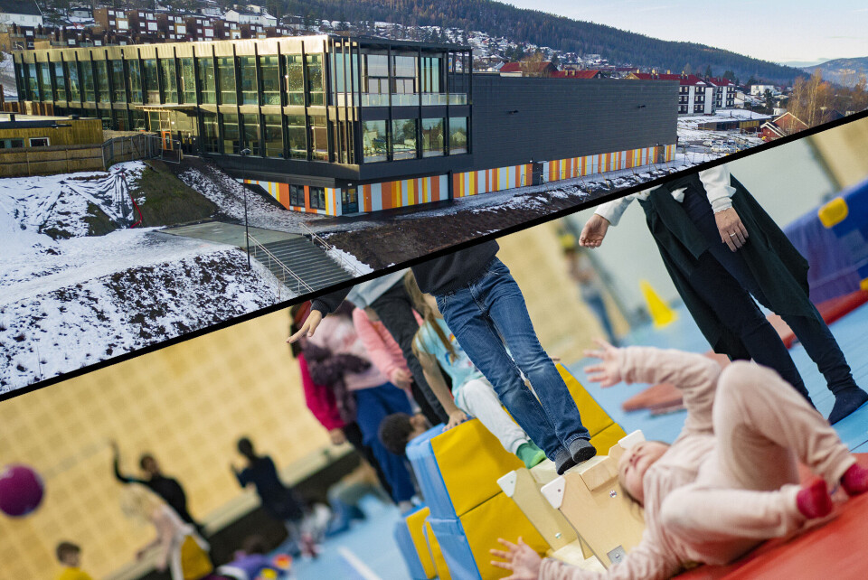 KULTURHUS OG HALL: Totalt 3.500 kvadratmeter med boltreplass utgjør det som blir Fjells nye naturlige samlingspunkt.