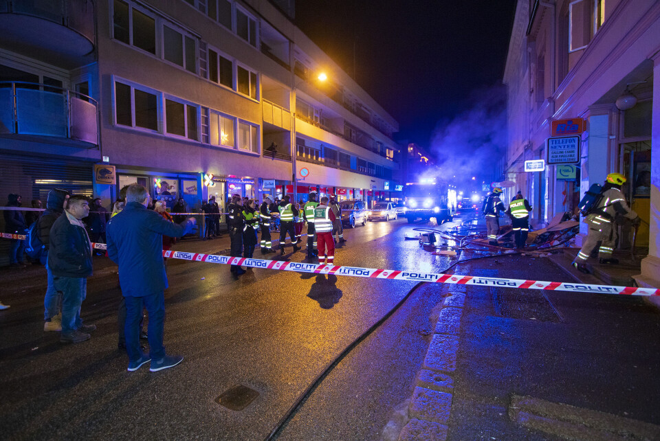 Butikk totalskadd etter 2. brann i samme bygg på én time