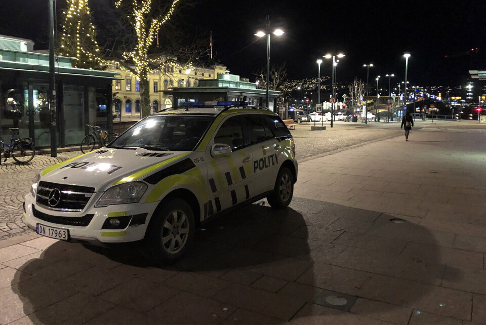Fyrverkeri-kaos i sentrum