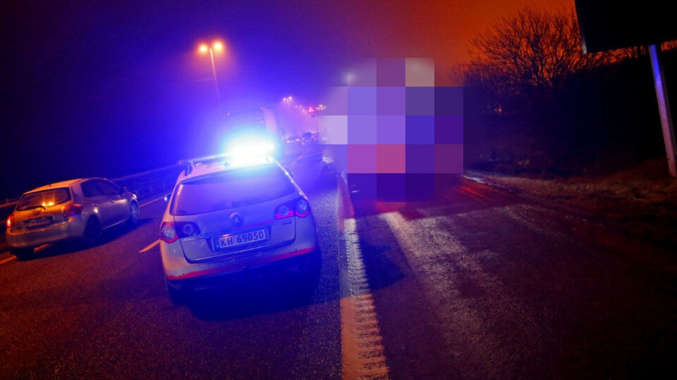 Vogntog i vranglås på E18 skapte lange køer