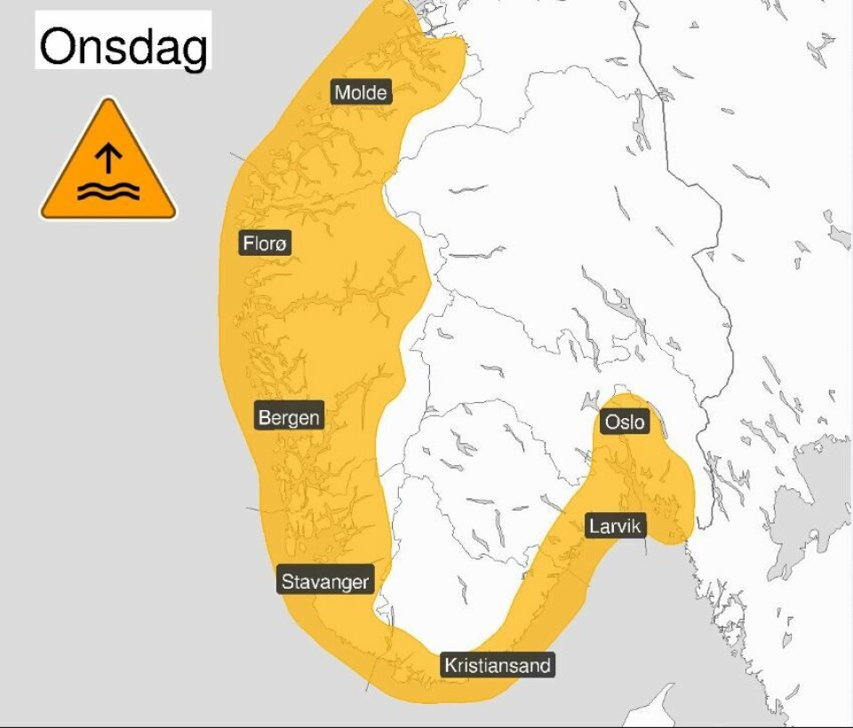 GRAFIKK: METEOROLOGISK INSTITUTT