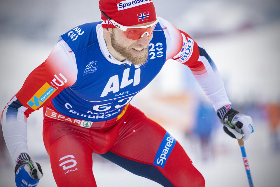 UT I KVARTFINALEN: Martin Johnsrud Sundby havnet på 3. plass i sitt heat i kvartfinalen. Sundby er klar for herrenes 30 kilometer lørdag.