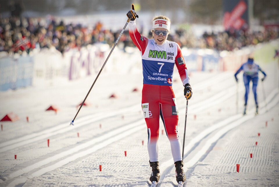 I FORM: Vestfossenjenta Helene Marie Fossesholm, her fra NM i helga.