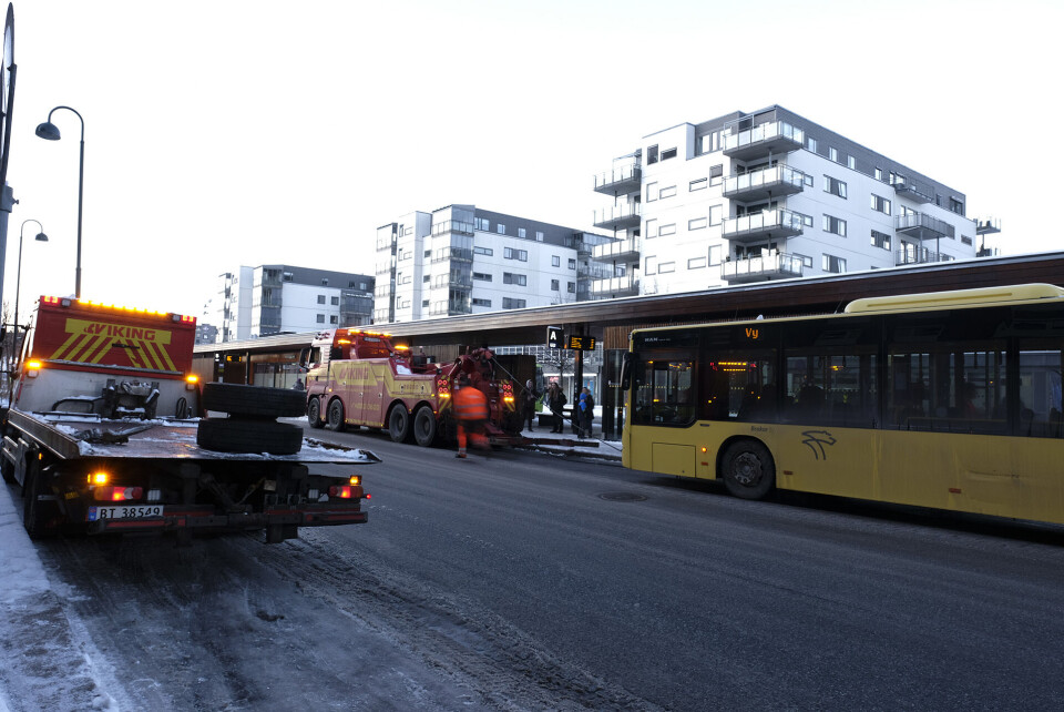 Ødelagt buss skapte kaos i rushtrafikken