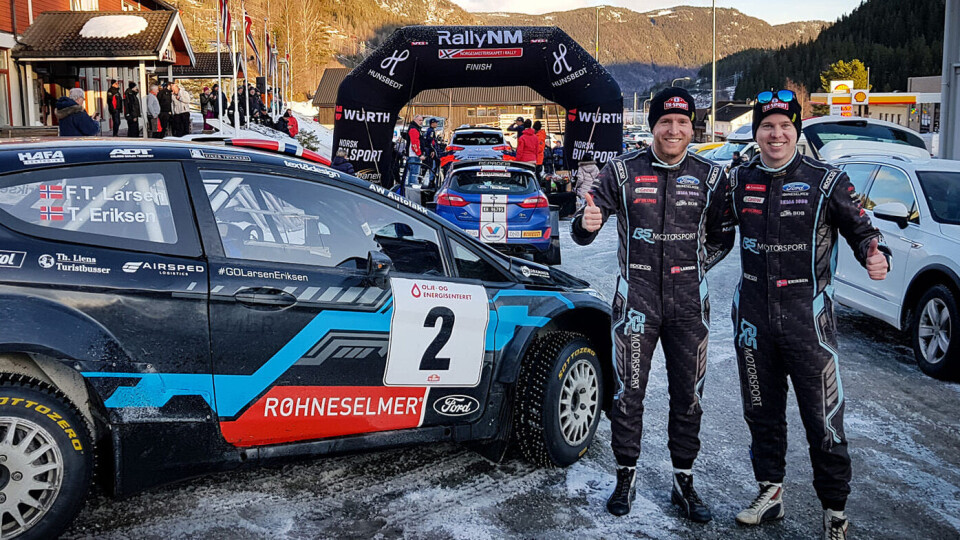 TILBAKE PÅ PALLEN: Det gamle «radarparet» Frank Tore Larsen og kartleser Torstein Eriksen, begge fra Steinberg.