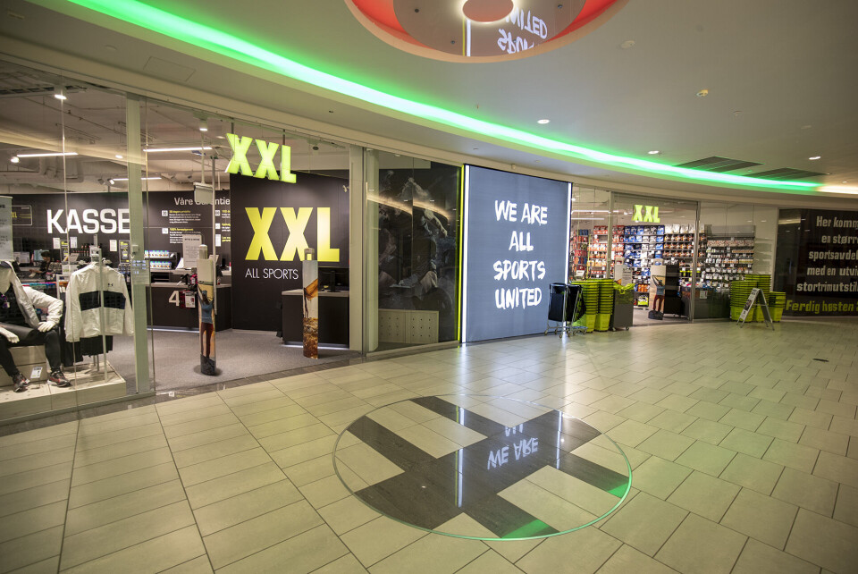LES OGSÅ: Gulskogen reåpner allerede i juni - nye butikker på vei innÅPENT: XXL er en av få som holder åpent som vanlig enn så lenge.