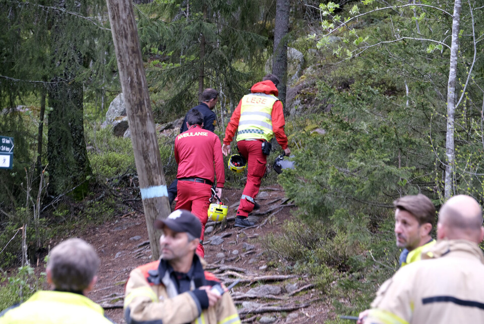 Pårørende er ifølge politiet varslet.SØKTE I DRAMMENSELVA: Her ved Pålsøya.