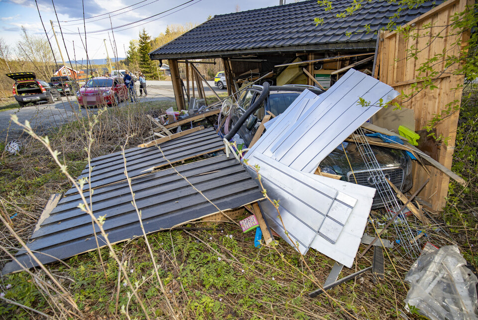 PARKERT: Her endte ferden for en gutt i slutten av tenårene uten førerkort.