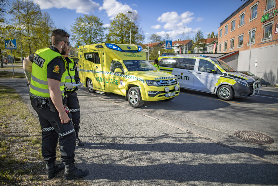 Til sykehus etter MC-ulykke på Konnerud