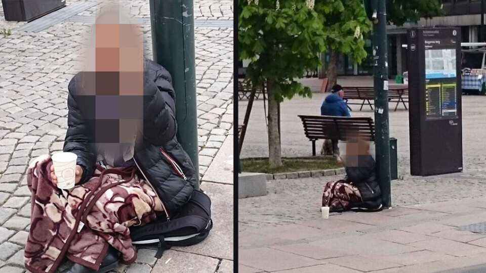 TILBAKE: Disse bildene er tatt denne uka på Bragernes Torg.