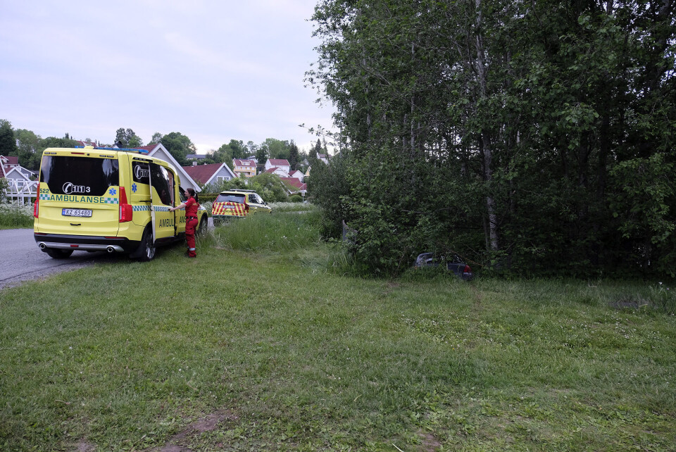 Her havnet bilen - begge ombord fratatt lappen for fyllekjøring
