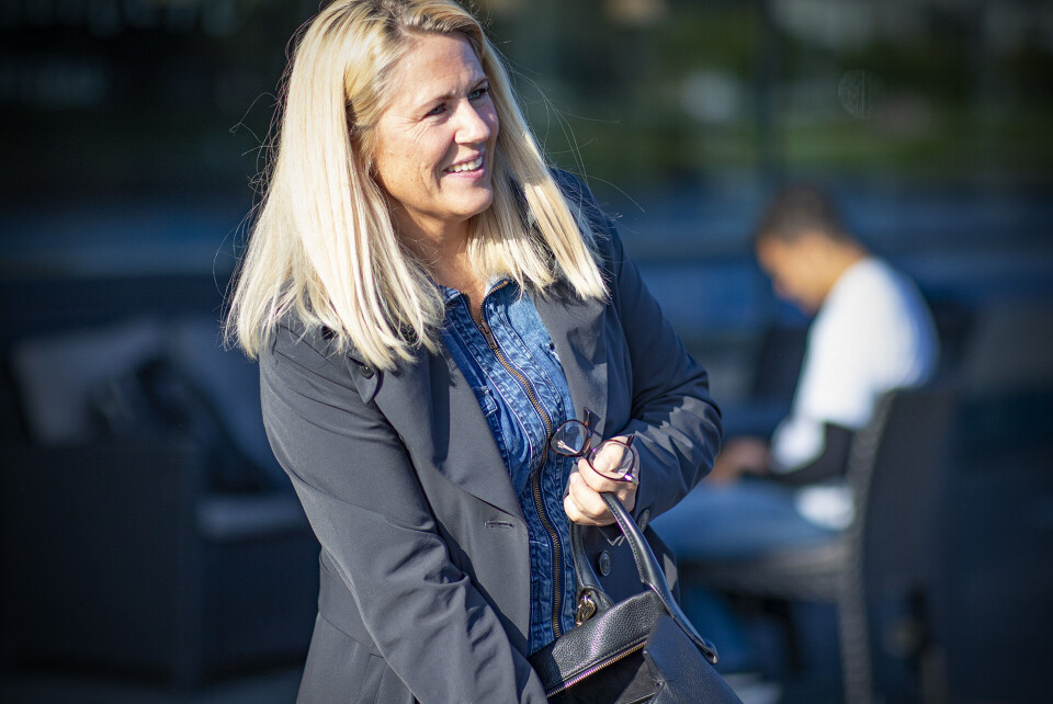 FORNØYD: Monica Myrvold Berg vil ikke ta stilling til Haanings uttalelser om økonomisk kunnskap.