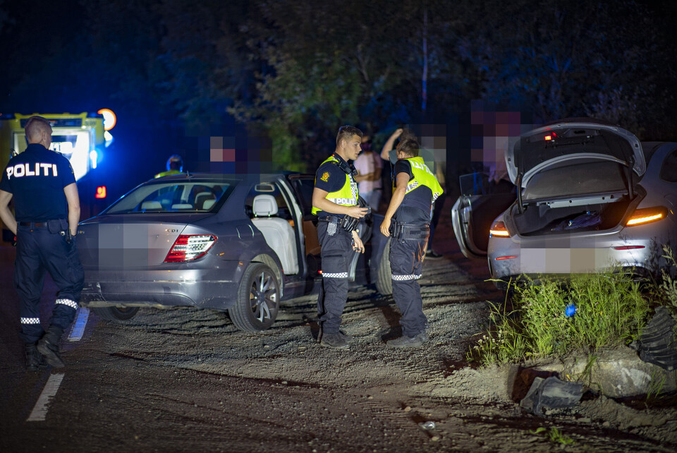 Måtte svinge unna rådyr - vraket Mercedesen