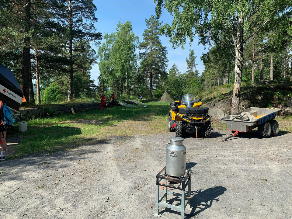 Røde Kors med kurs i søk og redning i Bragernesåsen