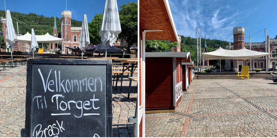 Inviterer til utvidet uteservering på Bragernes Torg i sommer
