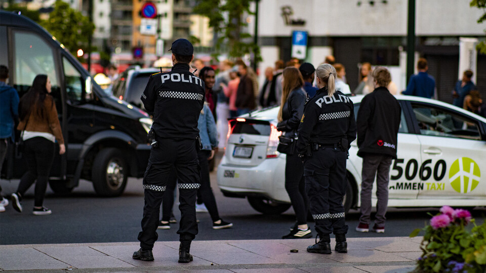 POLITI: Politiet skal nå kontrollere at alt går riktig for seg blant taxisjåførene på Bragernes Torg i helga.