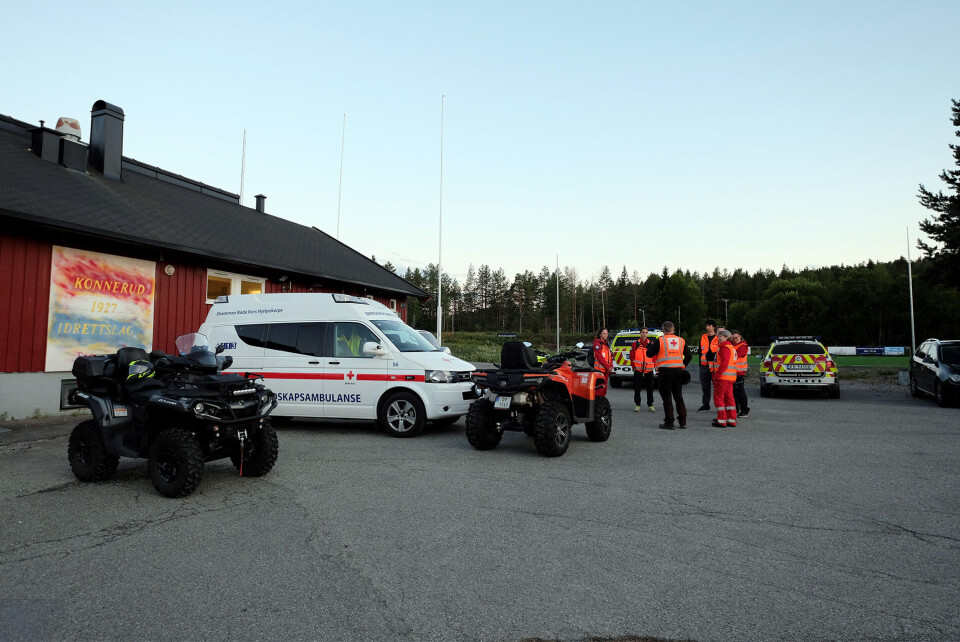 Leteaksjonen hadde base ved klubbhuset på Konnerud.